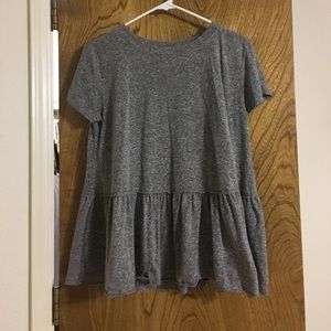 UO Grey heathered swin Peplum
